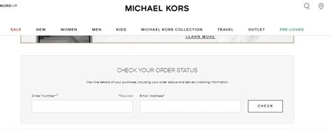 michael kors tracking order.